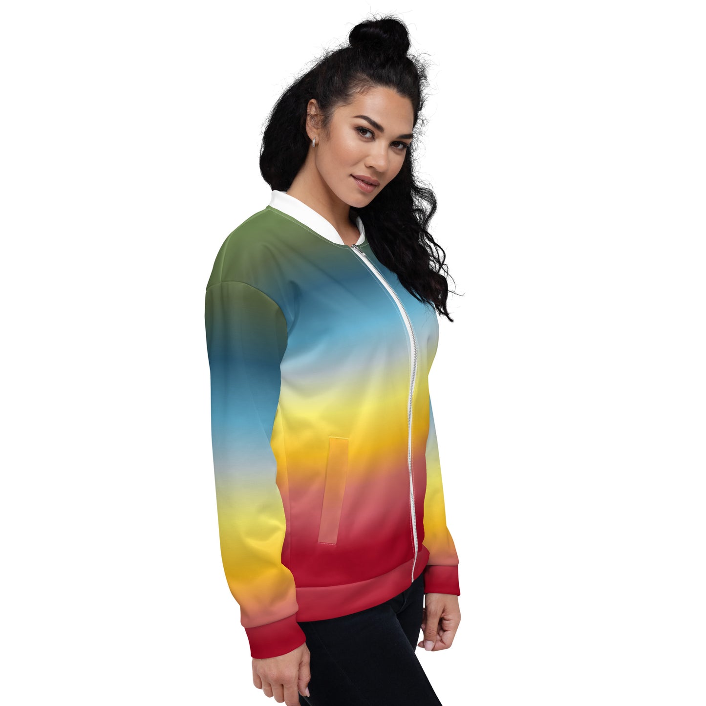 Colorize - Inspired By Selena Gomez - Sustainably Made Unisex Bomber Jacket