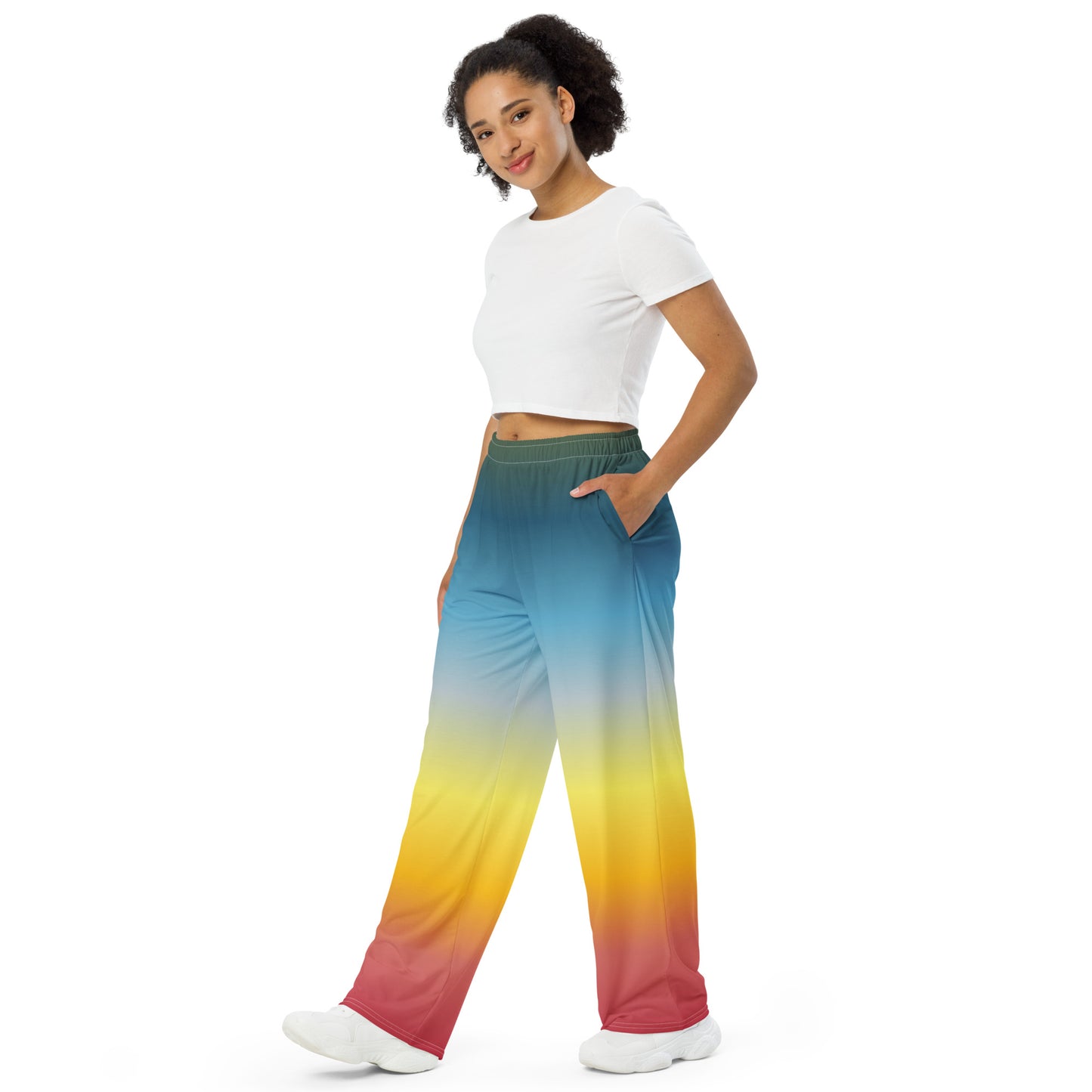 Colorize - Inspired By Selena Gomez - Sustainably Made unisex wide-leg pants