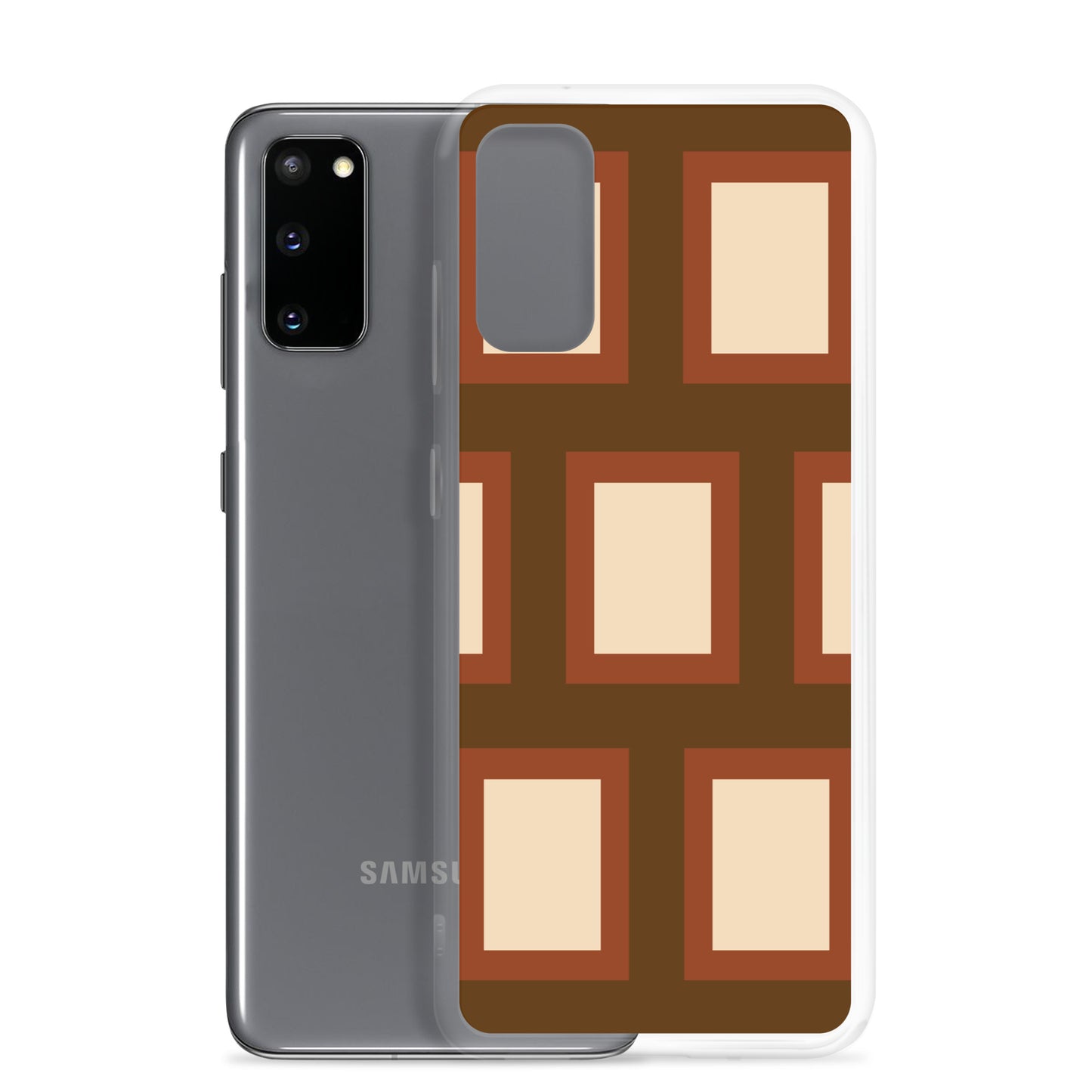 Retro Block - Inspired By Harry Styles - Sustainably Made Clear Case for Samsung®