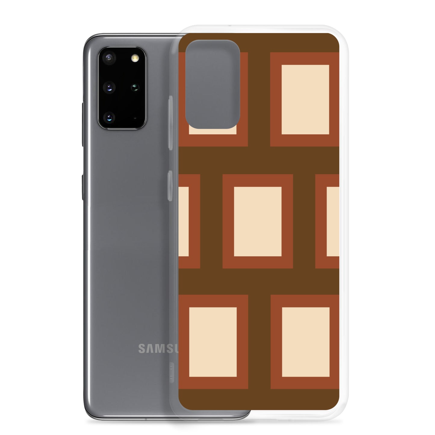 Retro Block - Inspired By Harry Styles - Sustainably Made Clear Case for Samsung®