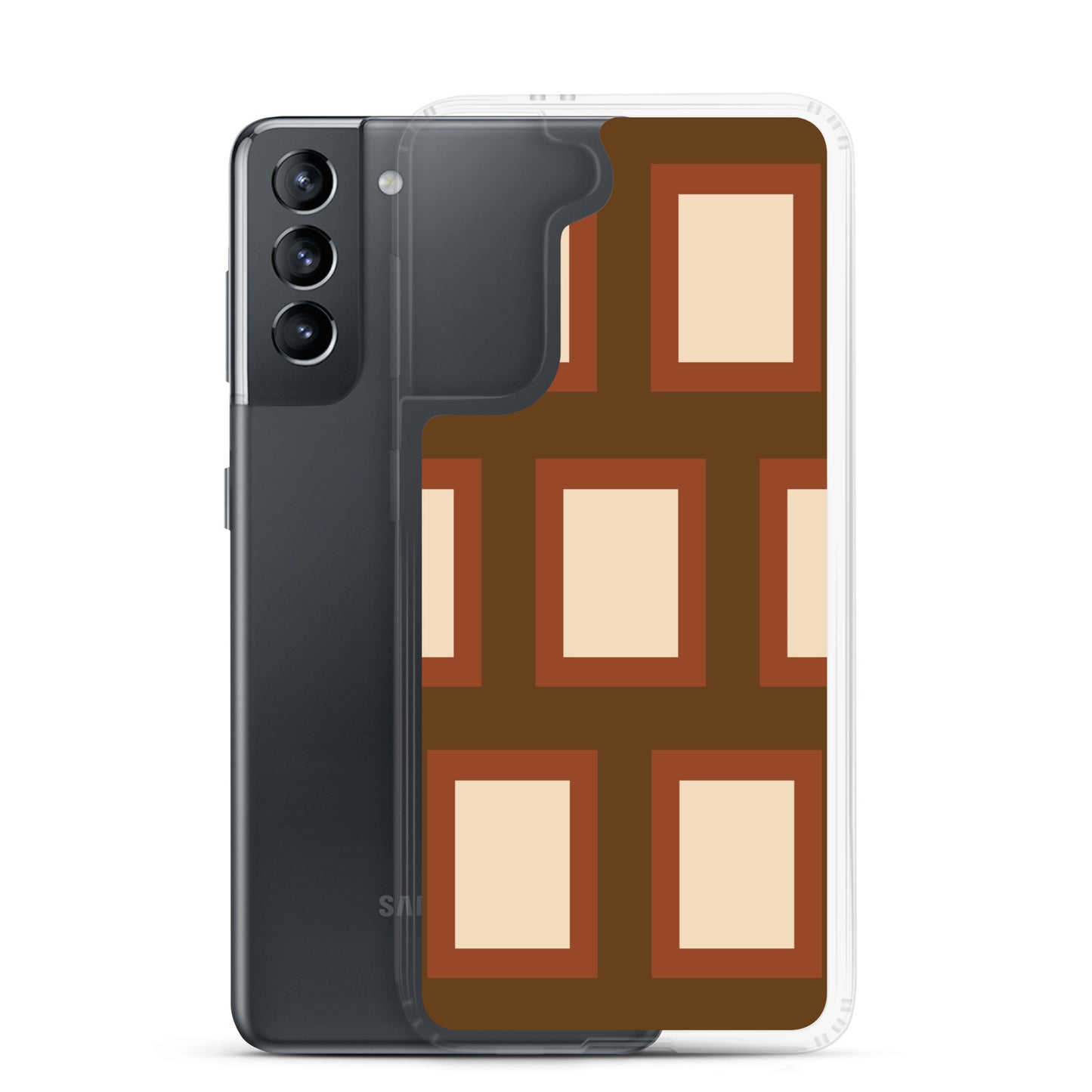 Retro Block - Inspired By Harry Styles - Sustainably Made Clear Case for Samsung®