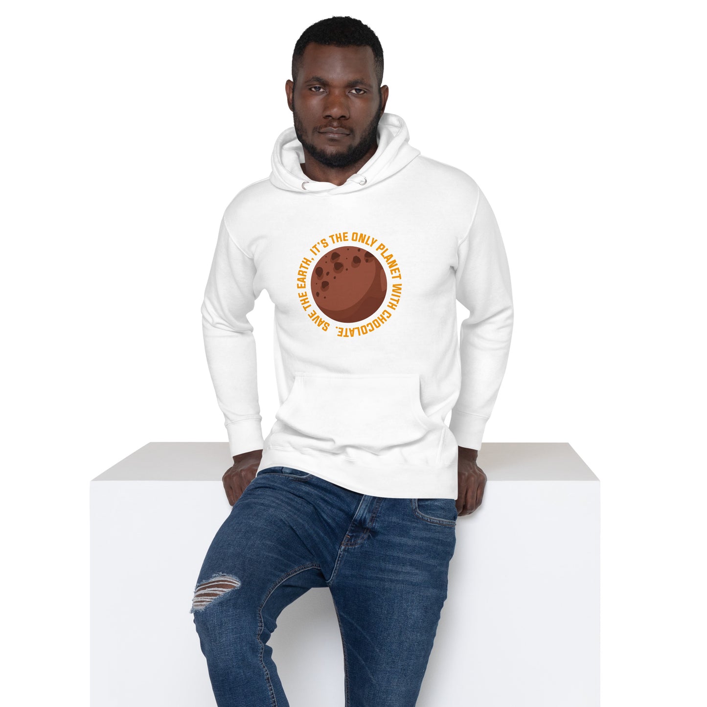 Planet With Chocolate - Sustainably Made Unisex Hoodie