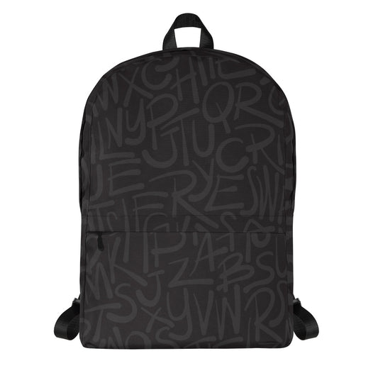 Dark Alphabet - Sustainably Made Backpack