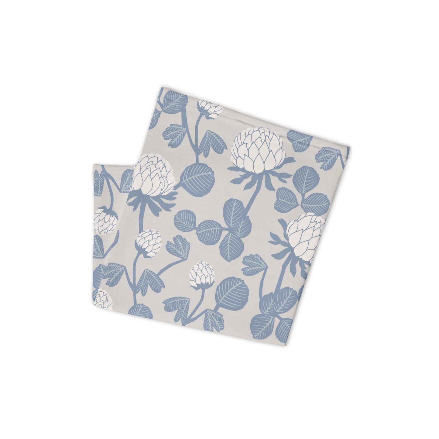 Grey Floral - Sustainably Made Neck Gaiter