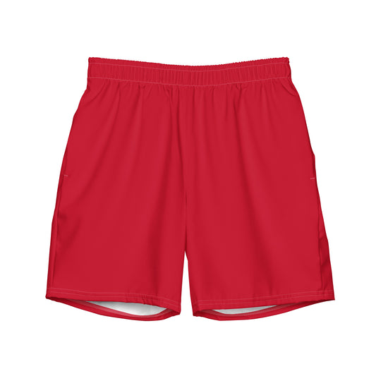 Crimson Red - Sustainably Made Men's swim trunks