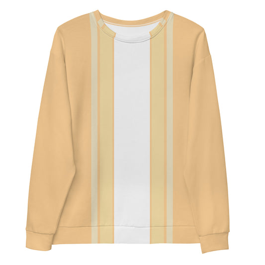 Vertical Lines Peach - Sustainably Made Sweatshirt