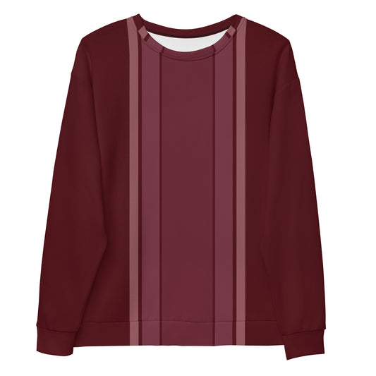 Vertical Lines Wine - Sustainably Made Sweatshirt