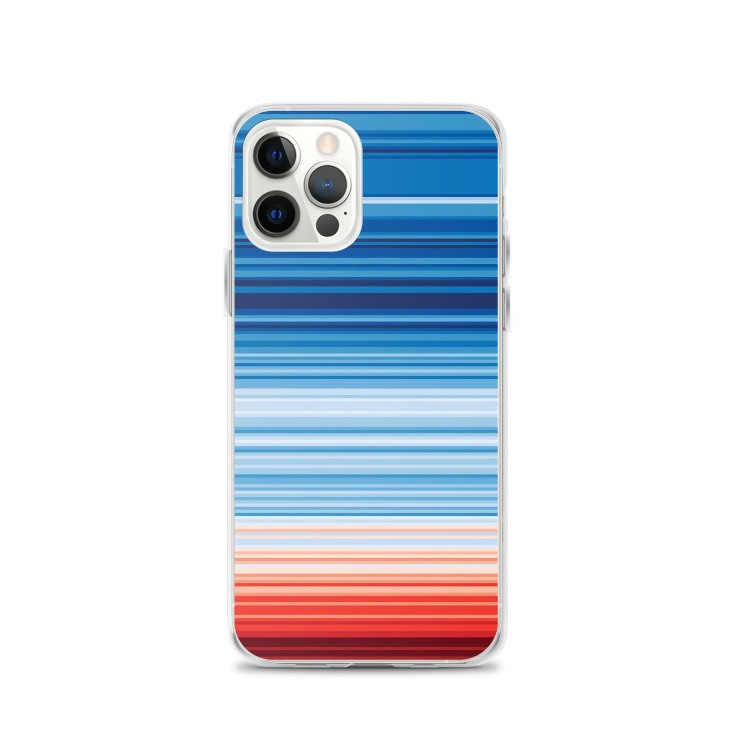 Climate Change Global Warming Stripes - Sustainably Made iPhone Case