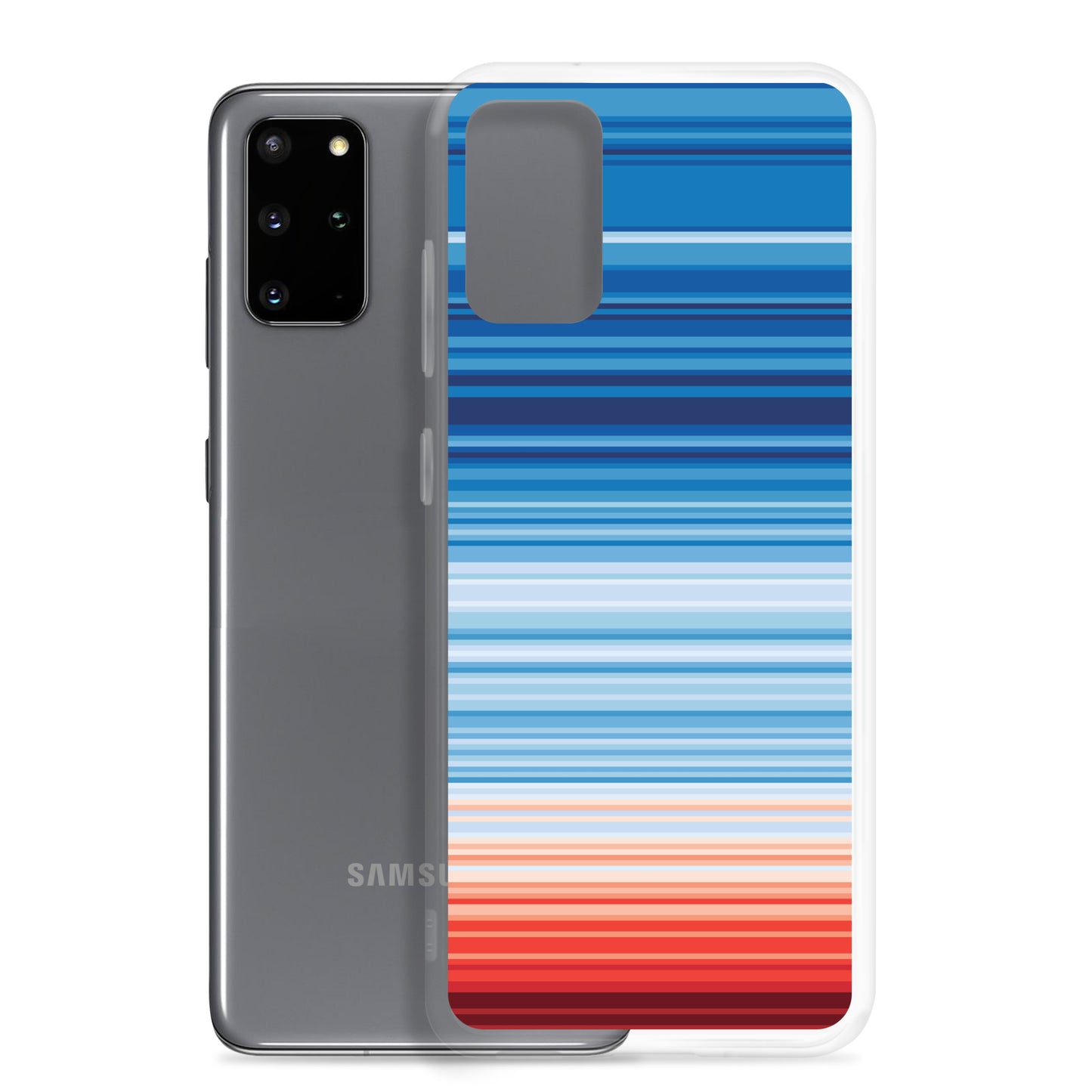 Climate Change Global Warming Stripes - Sustainably Made Samsung Case