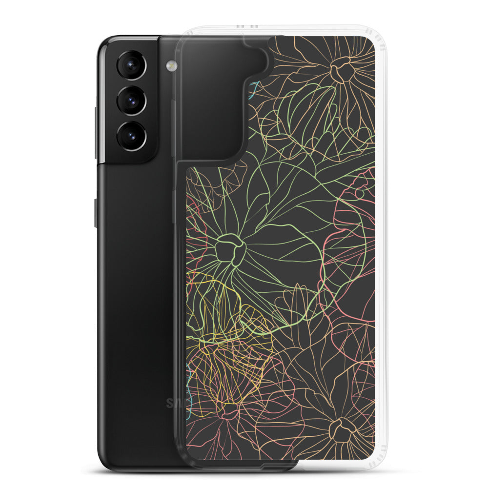Neon Dark Floral - Sustainably Made Samsung Case