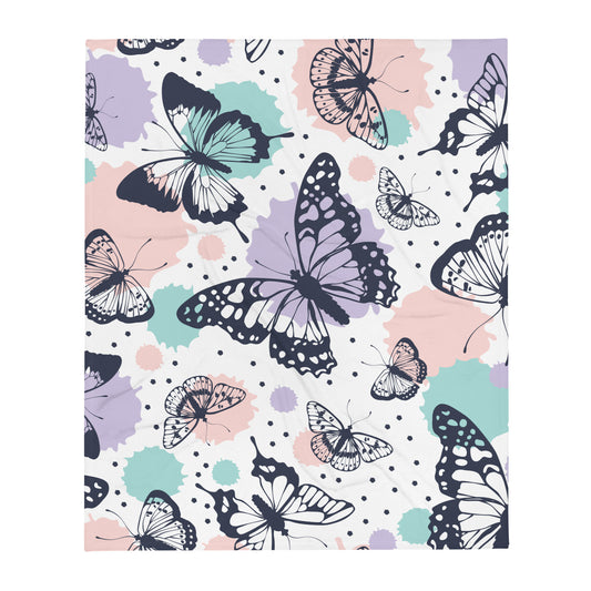 Butterflies - Sustainably Made Throw Blanket