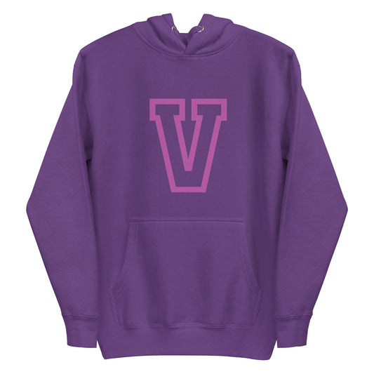 V -  Sustainably Made Unisex Hoodie