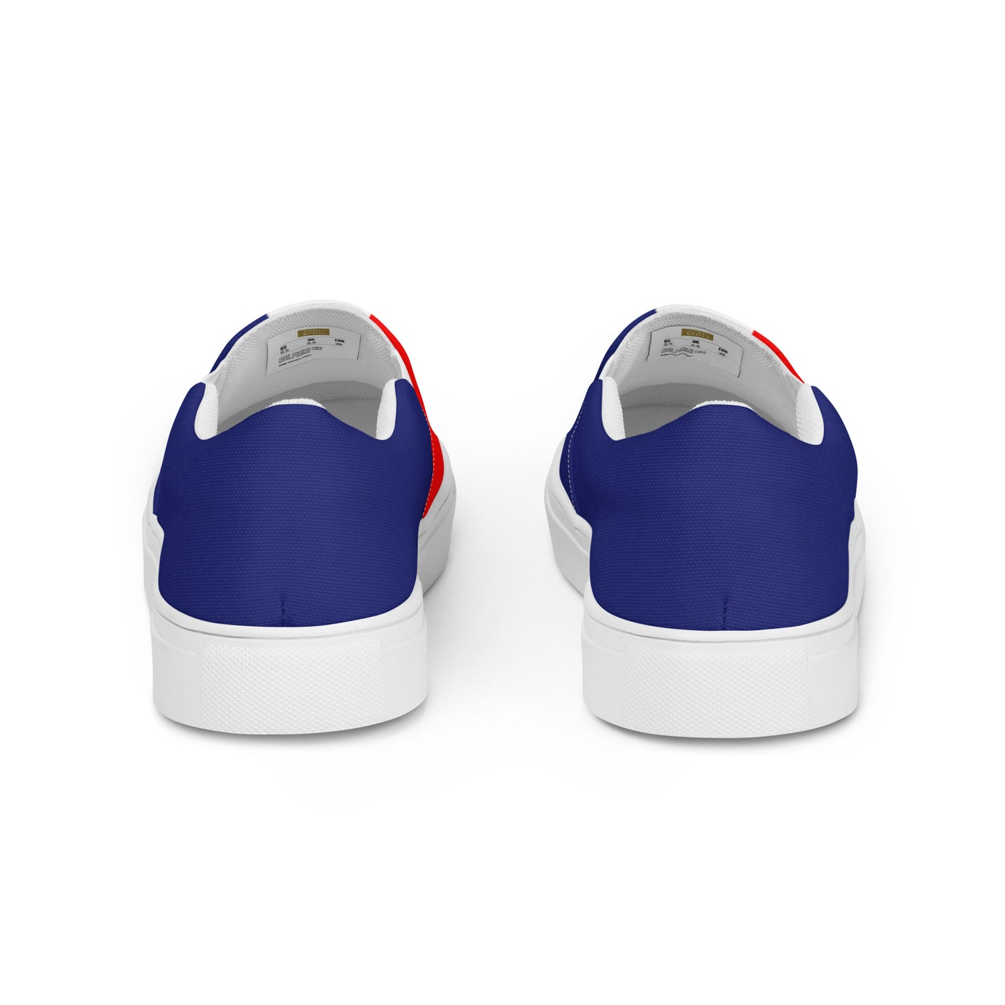 France Flag - Sustainably Made Women’s slip-on canvas shoes